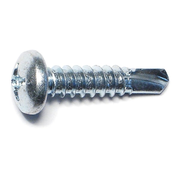 Midwest Fastener Self-Drilling Screw, #12 x 1 in, Zinc Plated Steel Pan Head Phillips Drive, 100 PK 50873 - main